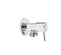 Chrome Bathroom Lever Water Shut Off Valve and Pipe Rosette Angle Radiator Valve