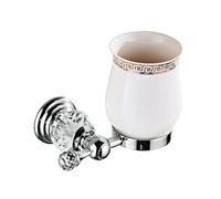 Chrome Bathroom Toothbrush Holder, Tumble Holder Silver Crystal Bathroom Hardware
