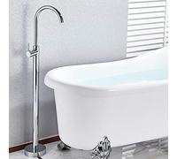 Chrome Bathtub Shower Faucet Floor Standing Bath Tub Spout Shower Single Handle Mixer Tap Bathroom Shower Faucet Mixer,