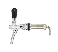 Chrome Beer Faucet with G5/8 Shank Adjustable Flow Control Spout Stainless Steel Valve Chrome Plated Brass Body for Home Brew Kegs Soda Kegs