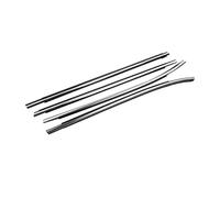 Chrome/Black 4Pcs Window Rubber Trim for Hyundai for IX35 for Tucson LM 2nd 2010-2015 Weatherstrip Seal Strips 82210-2S000 Sealing Strip(Chrome)