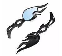 Chrome Black Flame Rearview Mirror For REBEL 250 For SHADOW 600 750 VTX VT Motorcycle Rearview Mirrors(2)