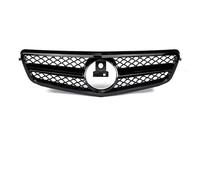 Chrome Black For Benz For C-Class W204 2008-2014 C180 C200 C250 C280 C300 C350 Racing Grilles Upper Grille Car Grill Front Grille(A-Glossy Black)