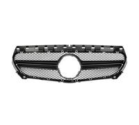 Chrome Black Front Bumper Grille For Gtr Style Upper Racing Grills For Mercedes Cla-Class W177 13-19 Cla180 Cla200 Cla250 Cla45 For Amg Radiator Grill(Chrome Black)