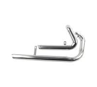 Chrome/Black Full Exhaust System Dual Silencer Twin Slash Cut Muffler End Fits For Yamaha For Virago125 For XV250 For XV125,Replacement Part