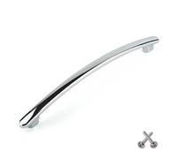 Chrome Bow Kitchen Cabinet Door Handle, Cupboard Drawer Bedroom furniture handles 128mm