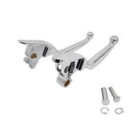 Chrome Brake Clutch Hand Lever Sets Pairs Aftermarket Part Compatible with Harley Davidson Dyna Softail Fat Boy Low Rider Super Glide Wide Glide Breakout 2018 2019 2020