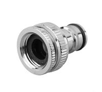 Chrome Brass Garden Hose Connector Water Pipe Adapter With 3/4 Inch 1/2 Inch Thread Connection For Pressure Washer Outdoor Watering Equipment