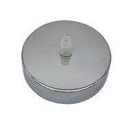 Chrome Ceiling Rose Pendant Light Fitting 100mm Round Metal Ceiling Cover Plate with Accessories for Chandeliers Ceiling Light Fittings Full Set UK Stock