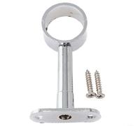 Chrome Centre Support Bracket for 25mm For Wardrobe Rail, Adjustable Length, Sturdy Design (A)