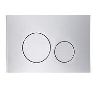 Chrome Circle Button Pneumatic Flush Plate