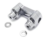 Chrome Clamp Kit 1 Inch 2 Inch Tall Compatible With Softail Aftermarket Motorcycle Hefty Handlebar Riser