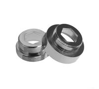 Chrome Coated Brass Tap Aerator Connector Outside Thread Kitchen Faucet Adaptor (Outside Thread 18mm-22mm)