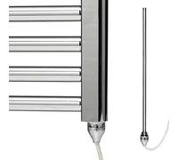 Chrome Constant Power Electric Element For Conversion of Heated Towel Rails/Warmers/Radiators. Splash Proof (IP67 Rated), Economic, Efficient, 150W