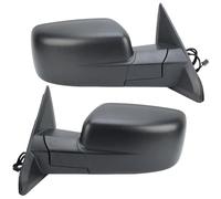 Chrome cover side mirror 6 Pins Door Mirror Assembly For Dodge For RAM 1500 2013-2018 Textured Heated Temperature Sensor(1 pair)