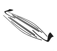 Chrome Delete Blackout Vinyl Window Trim Stickers for Infiniti Q50 Q50S 2014 to 2024, Protective Side Window Film with Precise Cut Fit