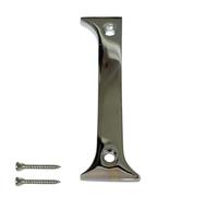 Chrome Door Numbers Screw On 3 Inch Number 1 with Screws