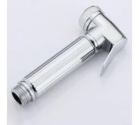 Chrome Douche Bidet, Handheld Muslim Shower Head, Zinc Alloy Shattaf Spray (Silver)