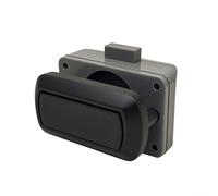 Chrome Drawer Lock Catch Mechanism in Zinc Alloy and ABS, Push Button Design Compatible for Swift-Motorhome and for caravan, Easy Install for 20mm Hole and 16-18mm Boards, Secure Latch(Black)
