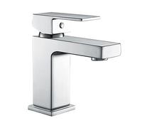 Chrome Edge Waterfall Cloakroom Basin Mixer Tap Sink Mono Bathroom + Fixings