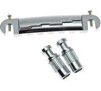 Chrome Electric Guitar Wrap Around Bridge Tailpiece for Les Paul LP Junior