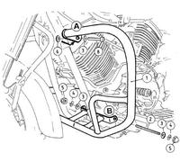 Engine Guard Chrome for Yamaha XVS 1100 Drag Star (1999-2002)