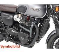 Chrome engine protection bars for Triumph Bonneville T 100/Black (2017-2025)