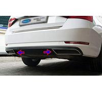 Chrome Exhaust Deflector Frame Fits Superb III 3V [2015+] [2-Pieces]