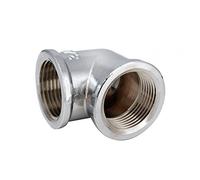 Chrome Female Elbow 1/2" BSP Water Pipe Thread Bend Connector Adaptor Coupler
