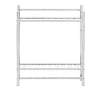 Chrome Finish 2 Tier Towel Shelves | Dara