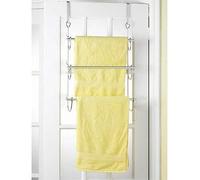 Chrome Finish 3 Tier Over Door Towel Rail Hanger by www.choicefullshop.com