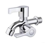Chrome Finish Dual Tap Connector for Kitchen Sink(Jiumu handle)