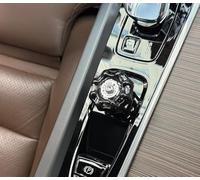 Chrome Finish Engine Start Knob Cover Compatible with For Volvo For XC60 2018-2026, XC90 2015-2026, S60 2020-2026, S90 V90 2017-2026 (Black)