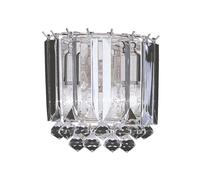 Chrome Finished 2 Light Acrylic Wall Bracket