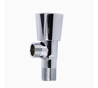 Chrome Finished Solid Brass Angle Valve with Stainless Steel Reinforcement, Designed for Plumbing Systems of For Washing Machines and Toilets