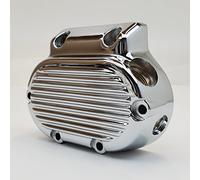 Chrome Finned Transmission Cover for 1987-2006 Harley Touring, Softail & Dyna Big Twin Evolution “EVO” & Twin Cam Models with 5-Speed Trans (NOT FXR or 2006 FXD) Replaces HD# 37105-87A