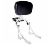 Chrome Fixed Mount & Driver Passenger Backrest Motorcycle Luggage Rack For Harley Sportster XL Iron 883 1200 48 2014-2022