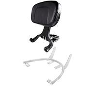 Chrome Fixed Mount&Matt Black Driver Passenger Backrest For Vespa GTS 300 Model Motorcycle Luggage Rack