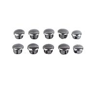 chrome flange,wall split flange,10pcs Faucet Handle Accessories Fixing Screw Handle Hot and Cold Water Sign Switch Label Decorative Cover (Color : White, Size : 8.8mm)(Color:Silver)
