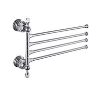 Chrome Folding Towel Bars Towel Holder, Silver Crystal Towel Rack Bathroom Hardware