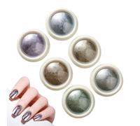 Chrome for Nails - 6 Colors Glitter Fingernail Chrome Nail Pigment Powder Shimmer for Girlfriend, Wife, Girlfriend, Sister, Daughter for More Choices with this Set