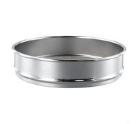 Chrome Frame Mesh Test Sieve 20cm Diameter with Stainless Steel Screen for Medicine Sample Inspection Available in Various Mesh Sizes (20 Mesh)