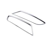 Chrome Front Air Conditioning Vent Plating Circle Decorative Sequins Trim Sticker for Ford for Kuga for Escape 2013-2018 Car Air Vent Accessory