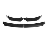 Chrome Front Bumper Upper Molding Trim FIt For Alfa Romeo Giulia 2017-2021 4PCS/ET Front Bumper Lip Spoiler Side Splitter Chin Body Kit Deflector Cover Front Bumper Lip Fit(Carbon Fiber Look)