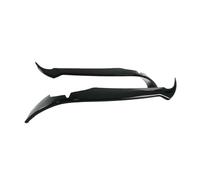 Chrome Front Bumper Upper Molding Trim FIt For Corvette C8 Stingray Z51 2020-2024 A Pair Car Front Bumper Splitters Spoiler Diffuser Carbon Fiber Style(Glossy Black)