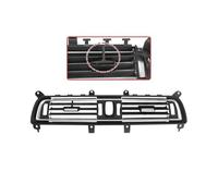 Chrome Front Center Left/Right Air Vent Grille Outlet Cover Middle Rear AC Panel For BMW 7 Series F01 F02 730 735 745 750 Car Dashboard Air Vent Trim(Middle Model B)