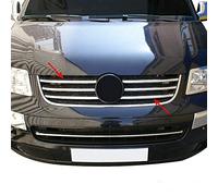 Chrome Front Grill Cover Fits Caravelle T5 [2003-2010] [6-Pieces]