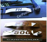 Chrome Front Grill Top Handle Trim 2 pcs S.STEEL For TRUCK FH4 2012-UP (FH+500)
