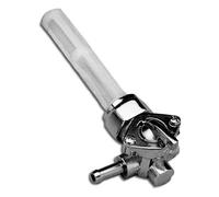 Chrome Fuel Tank Petcock for Harley Davidsons 1975-2006, Left Side with 13/16" Nut