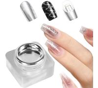 Chrome Gel 10 ml High Glossy and Reflective - Nail Polish with 3D Mirror Effect Colourful for Manicure Pedicure Daily Travel Design Girls Beginners Salon Home